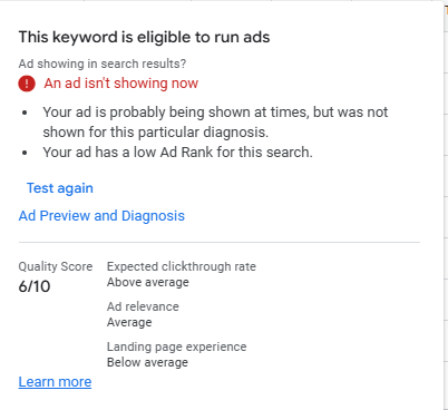 تاثیر Ad Rank در نمایش و جایگاه تبلیغ در گوگل ادز